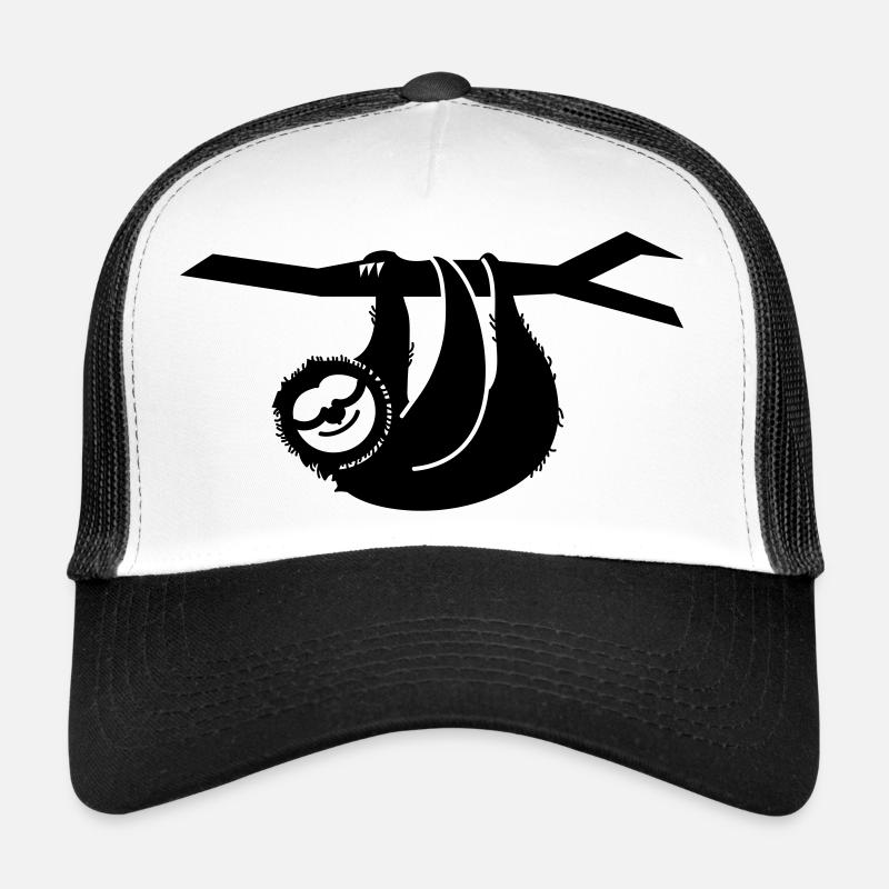 Funny sloth - Trucker Cap - white/black