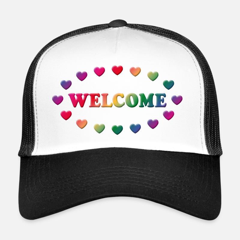 Welcome (Herzlich Willkommen) Trucker Cap