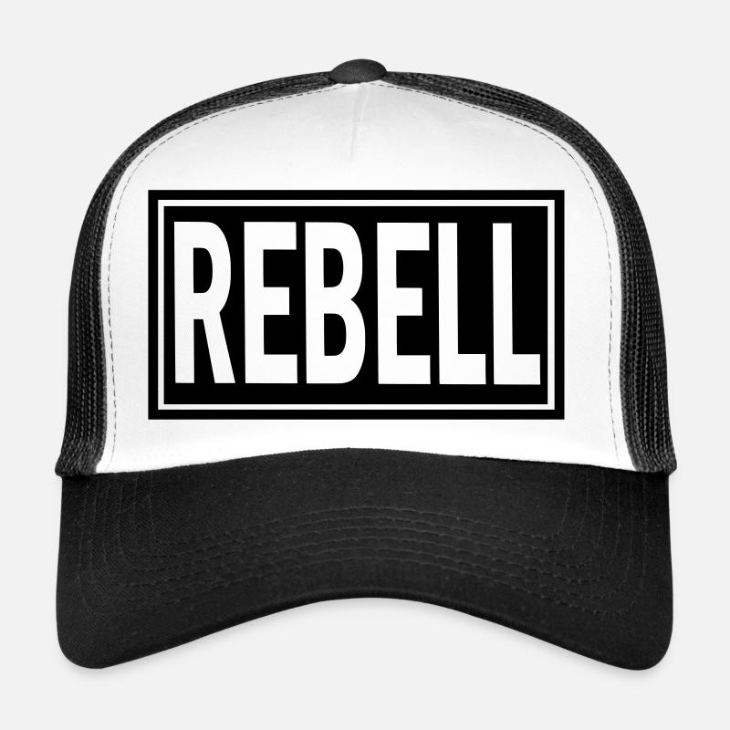 rebell outlaw nomads rock motorcycle biker patch Trucker Cap