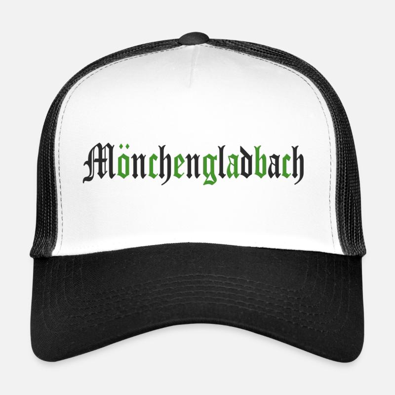 Mönchengladbach Design - Trucker Cap - Weiß/Schwarz