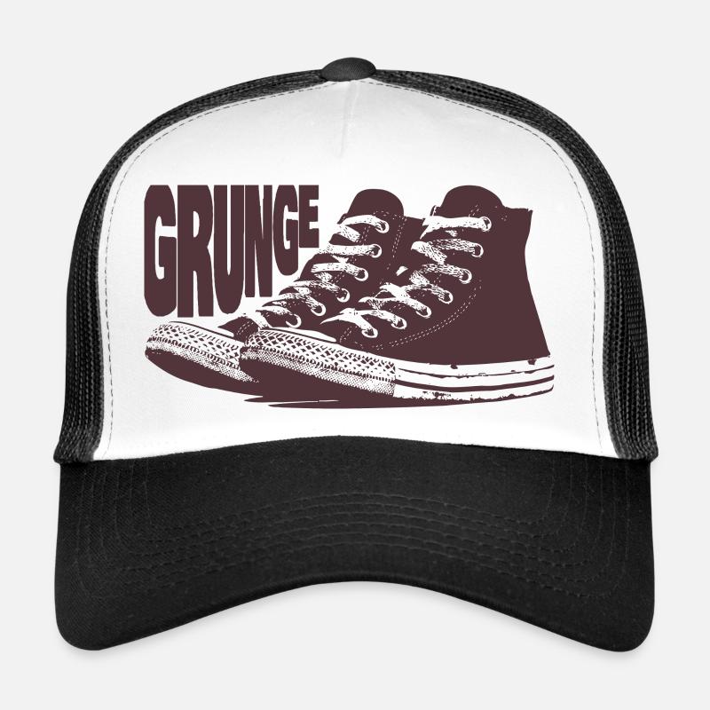 Grunge sneakers - Trucker Cap - white/black