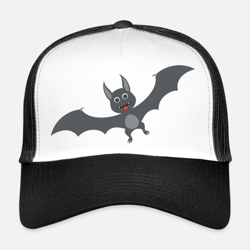 Bat - Trucker Cap - white/black