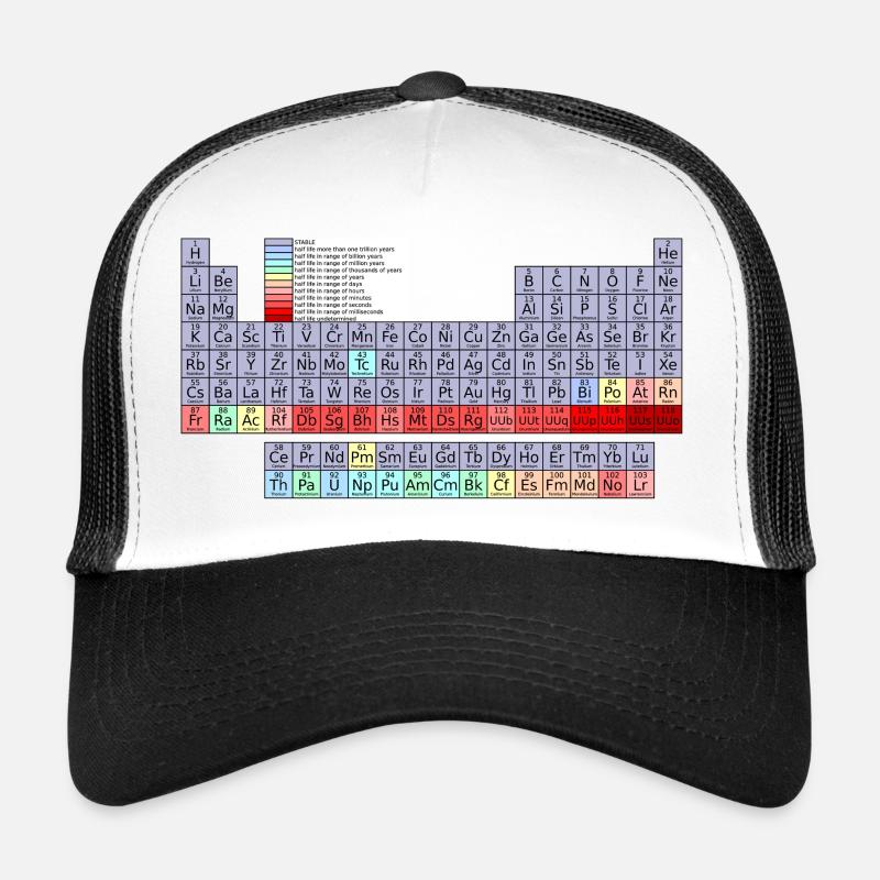 Periodic table - Trucker Cap - white/black