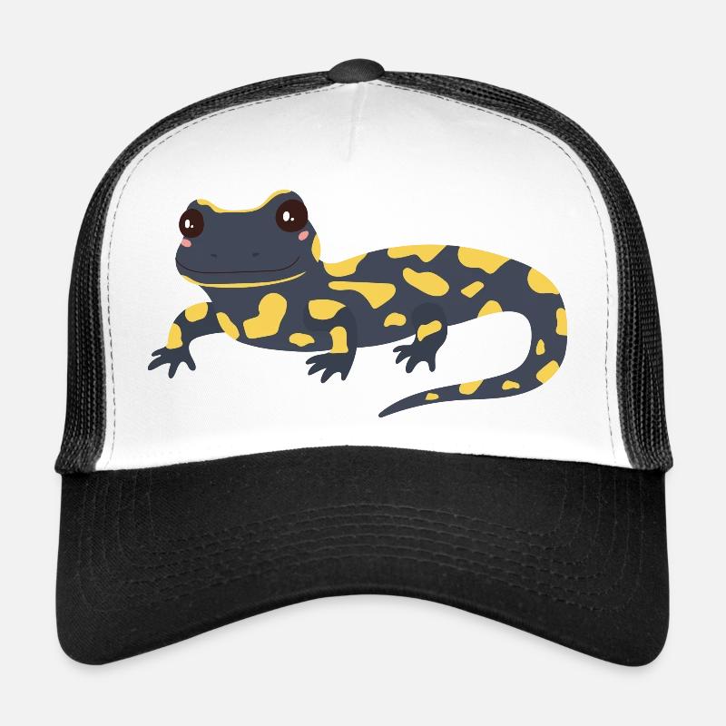 salamandre - Casquette trucker  - blanc/noir