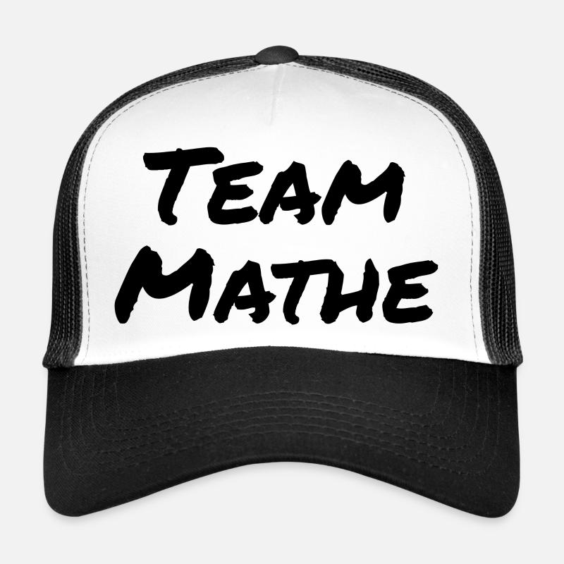 Équipe de maths - Casquette trucker  - blanc/noir