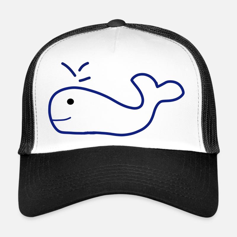 Waal Logo - Trucker Cap - Weiß/Schwarz