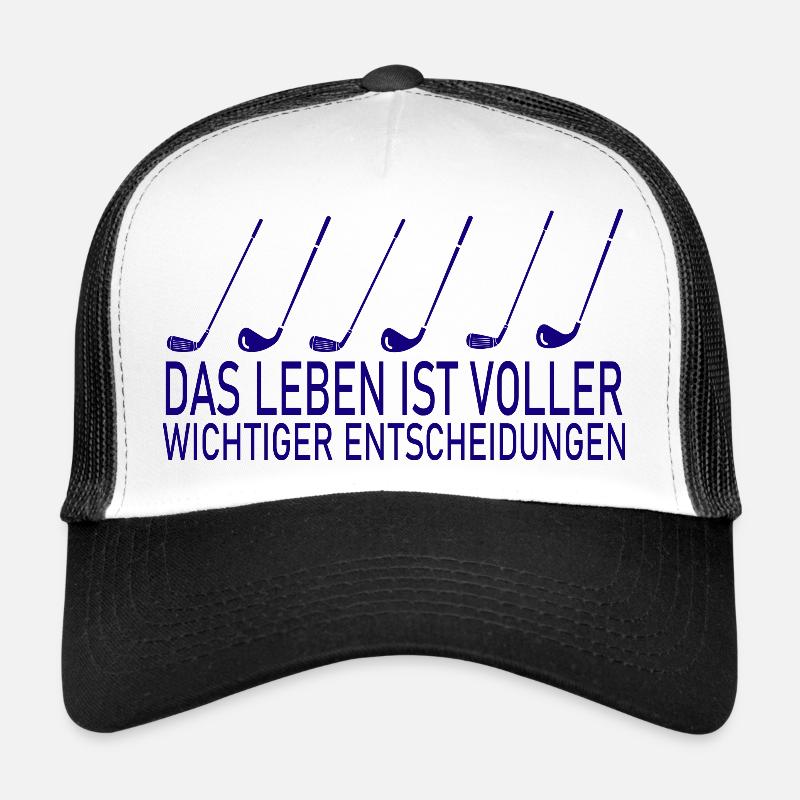 golf sport - Trucker Cap - Weiß/Schwarz