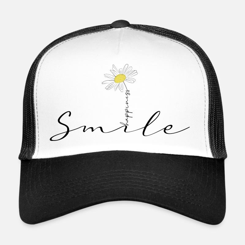Smile happiness fleur Marguerite original Casquette trucker 