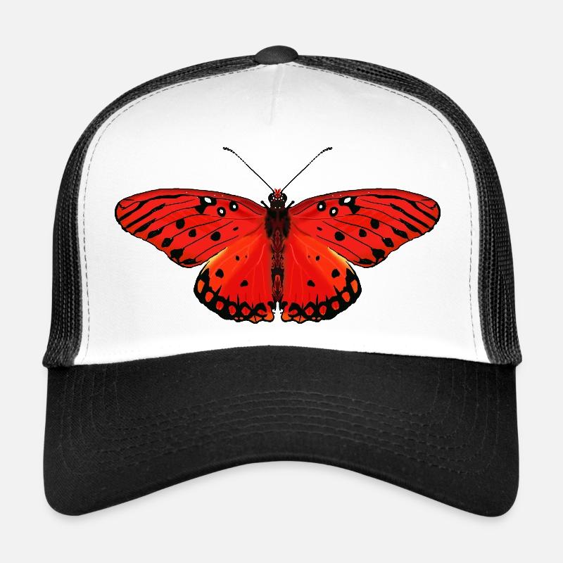 Fiery red butterfly Trucker Cap