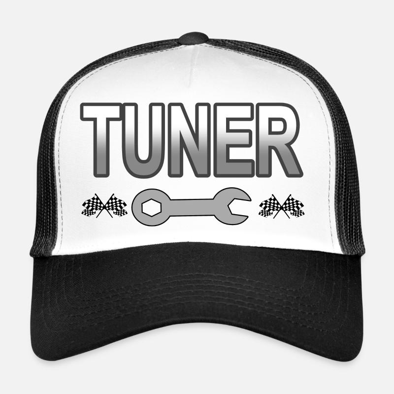 Auto - Trucker Cap - Weiß/Schwarz