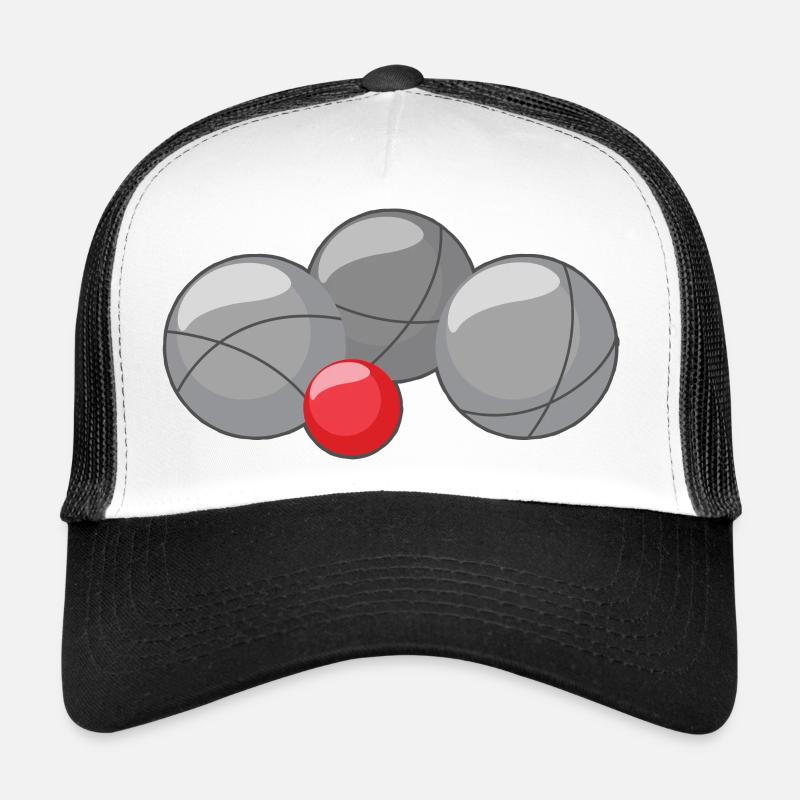 Boules de boules pour joueurs de bouler et de pétanque Casquette trucker 