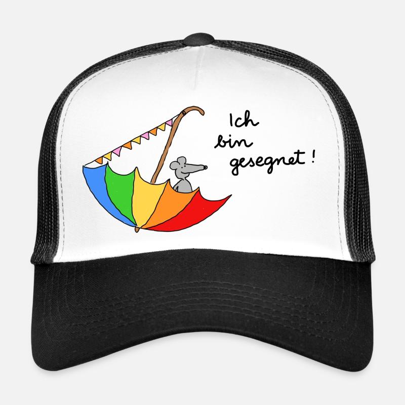 Ich bin gesegnet - Trucker Cap - Weiß/Schwarz