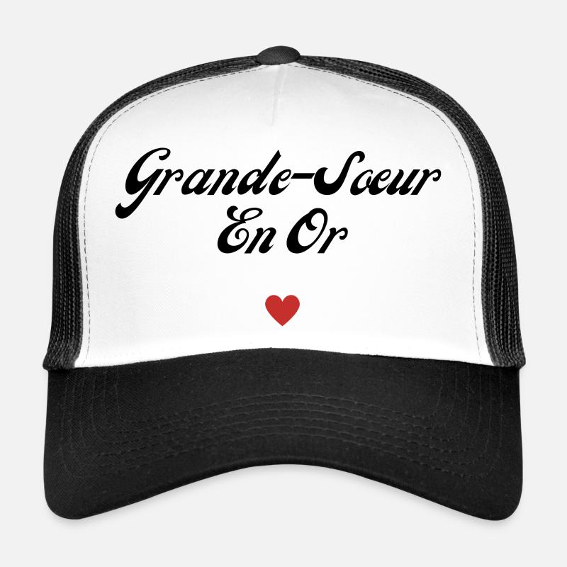 grande-sœur en or Casquette trucker 