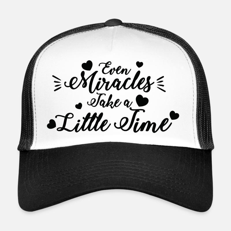 Même les miracles prennent un peu de noir Casquette trucker 