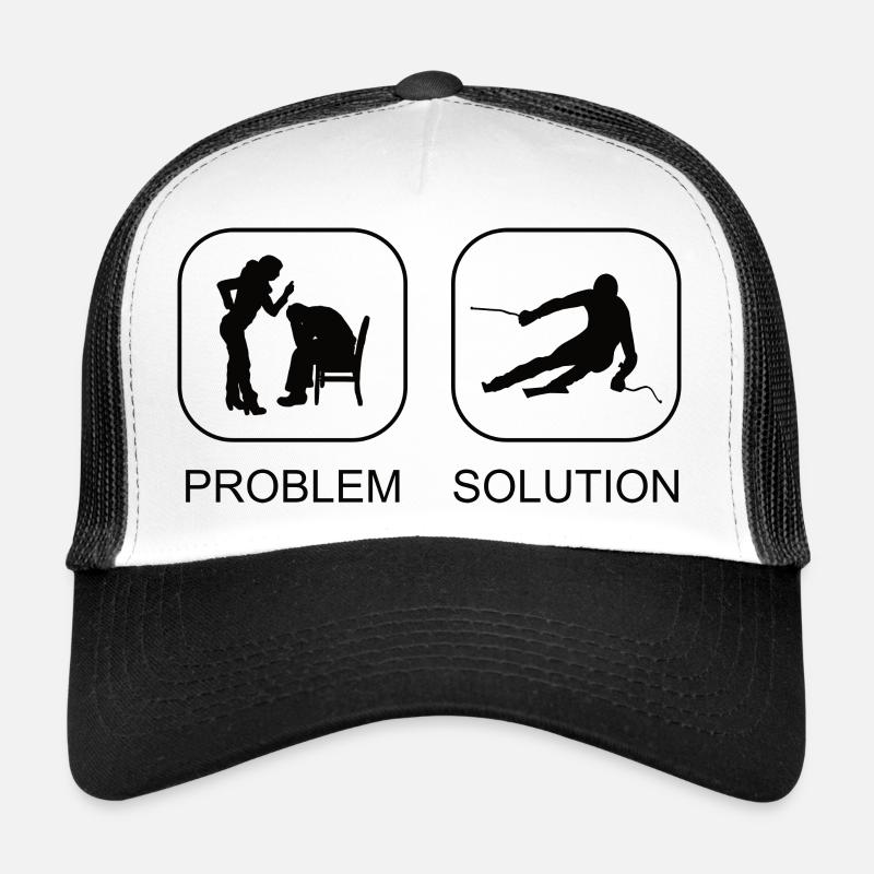Skier Ski Design Skiing Ski Ski Outfit Trucker Cap