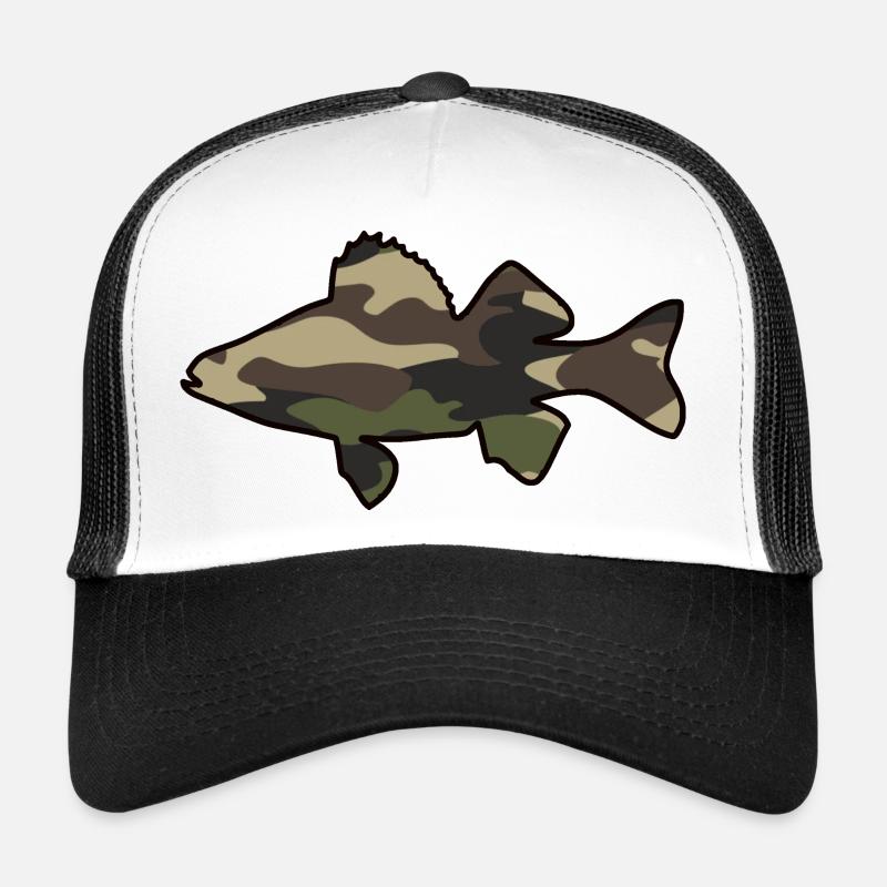 Perch green - Trucker Cap - white/black