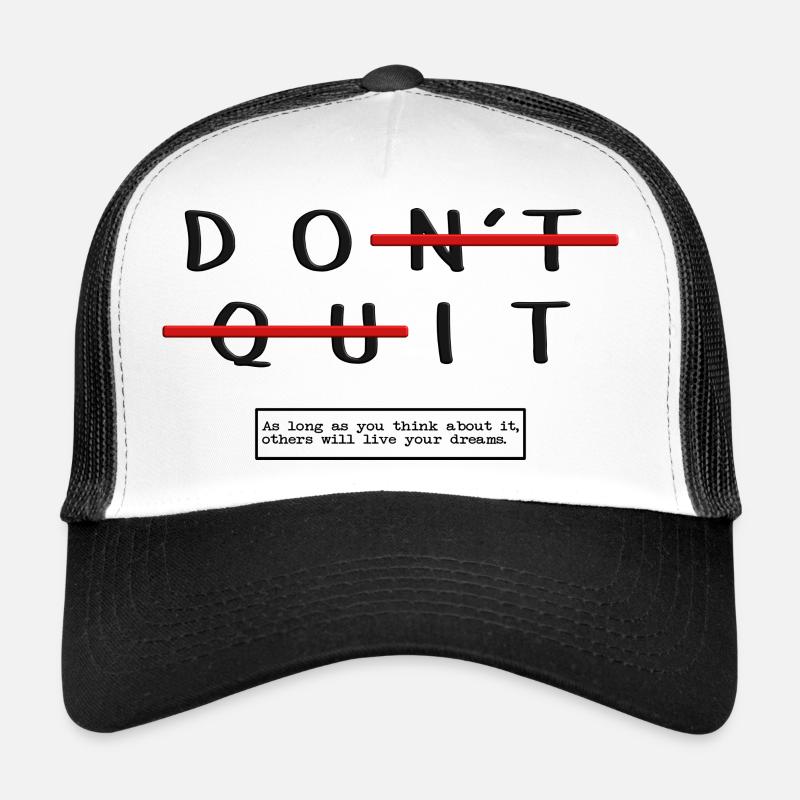 Faites-le. Tant que vous y pensez, les autres le feront - Casquette trucker  - blanc/noir
