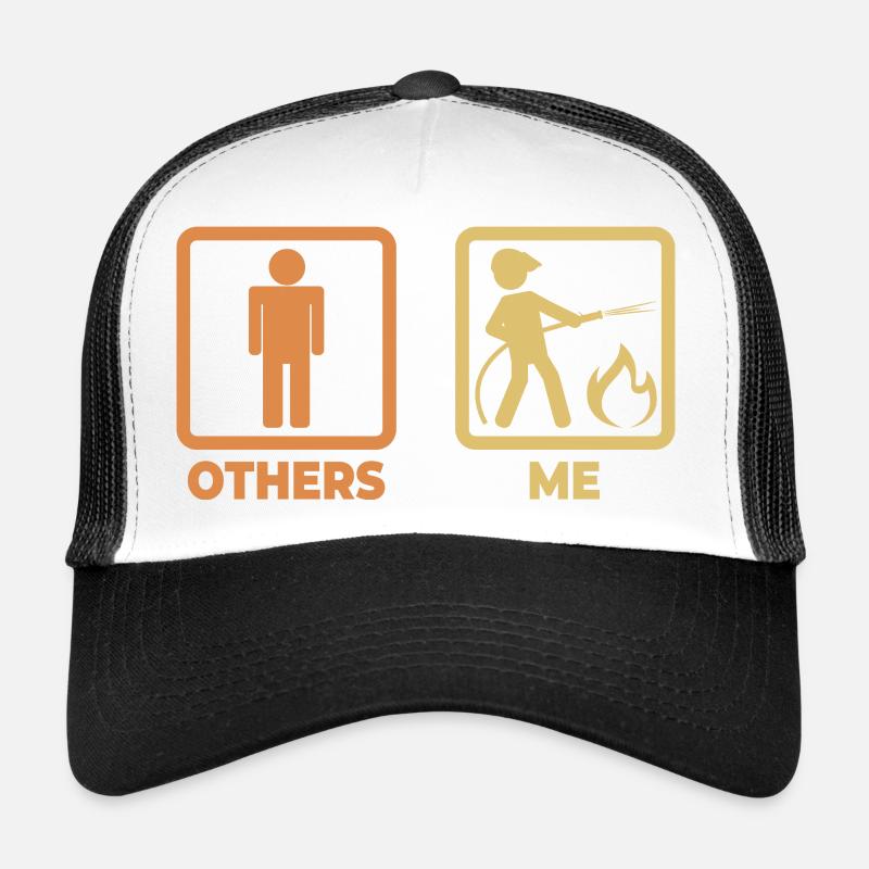 Figurines bâton de pompier Casquette trucker 