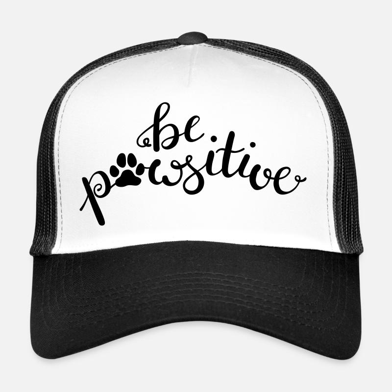 Be pawsitve - Trucker Cap - white/black