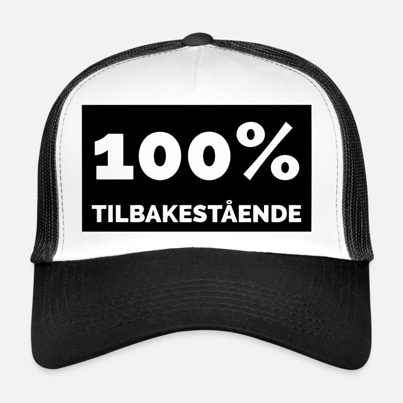 100% en arrière Casquette trucker 