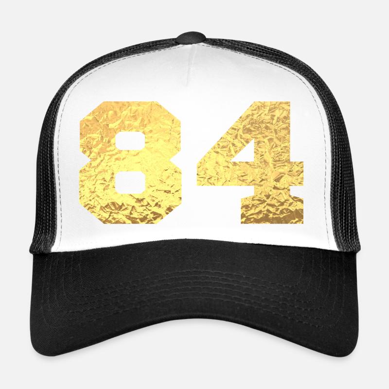 Numéro 84 paillettes doré - 84e anniversaire Casquette trucker 