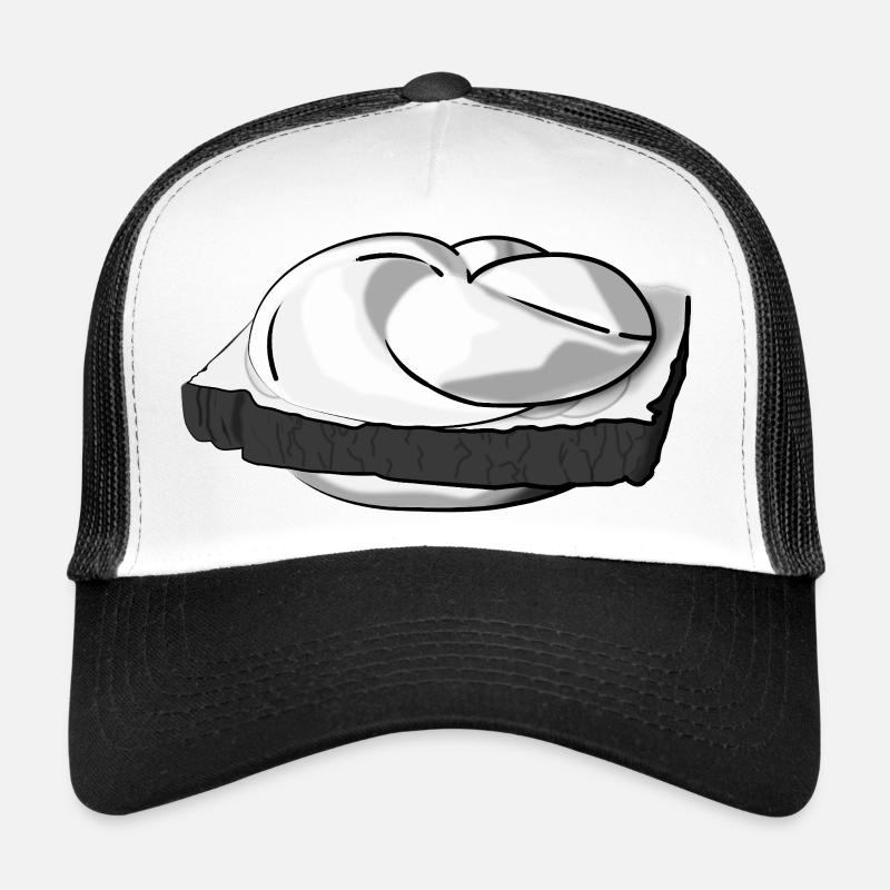 Leberkässemmel avec un supplément de style. Casquette trucker 