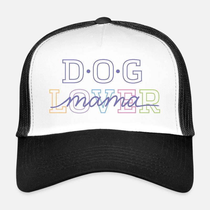 Dog lover & mom - Trucker Cap - white/black