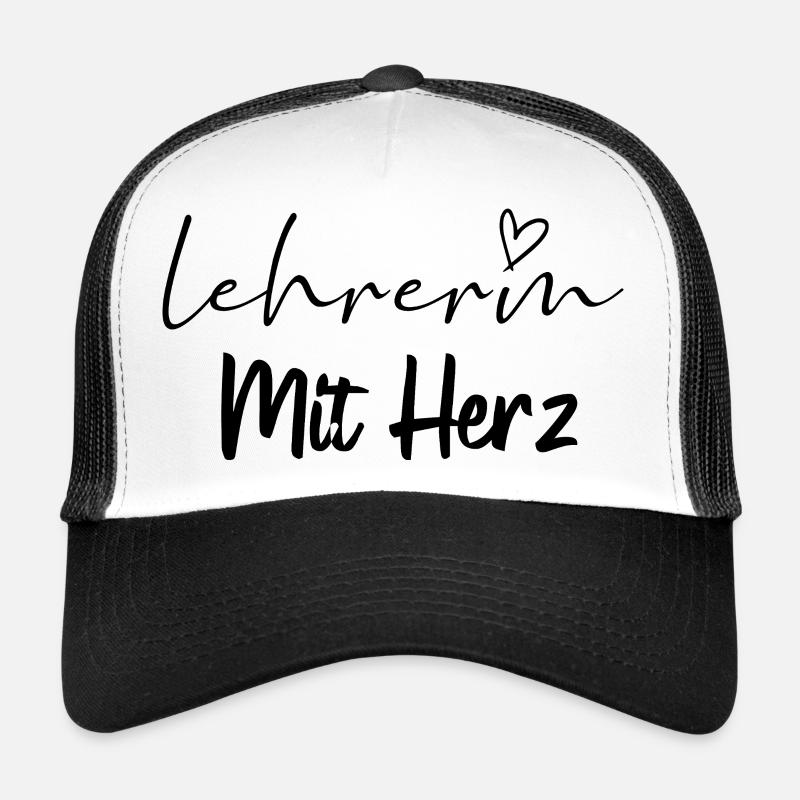Lehrerin mit Herz, Danke zum Abschied Geschenk Trucker Cap