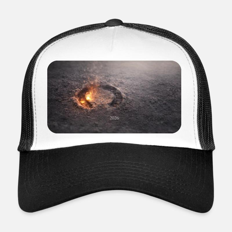Raille de sabot dans le plancher en cendre Casquette trucker 