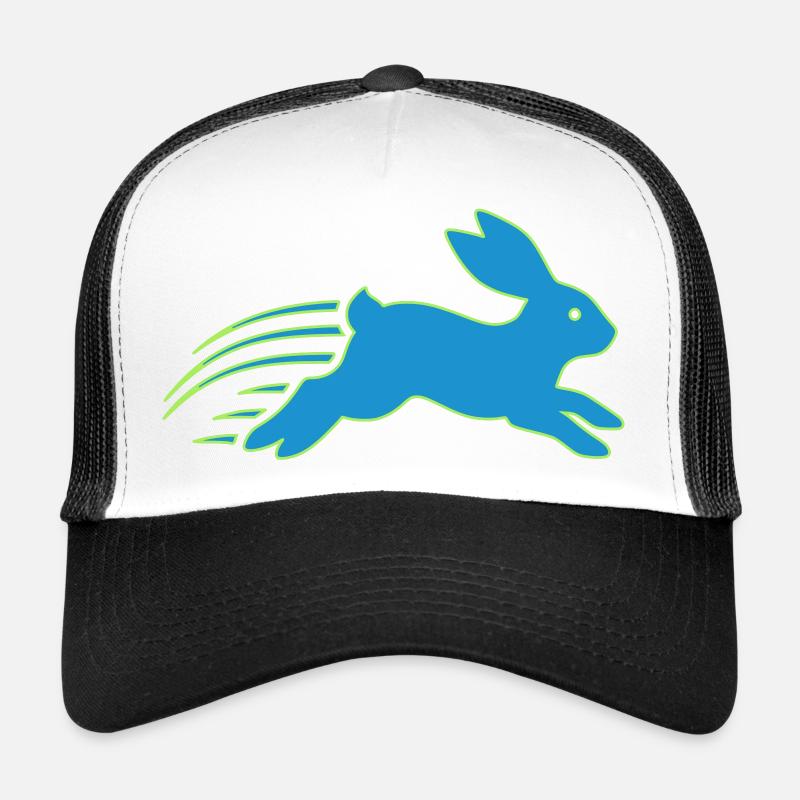 Vecteur du logo Running Bunny Speed Bunny Casquette trucker 