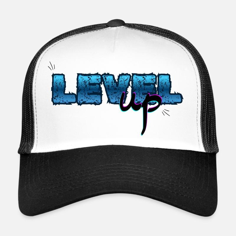 Level Up, Birthday - Trucker Cap - white/black