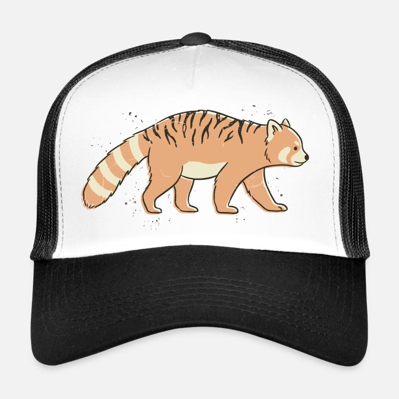 Panda Roux à Rayures Tigre Casquette trucker 