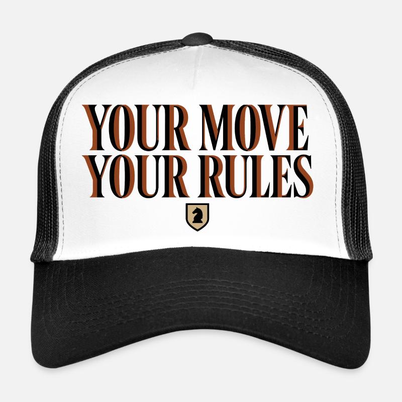 Échecs Ton Coup Tes Règles - Design Cavalier Casquette trucker 