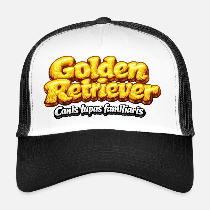 Golden Retriever - design typographique Casquette trucker 