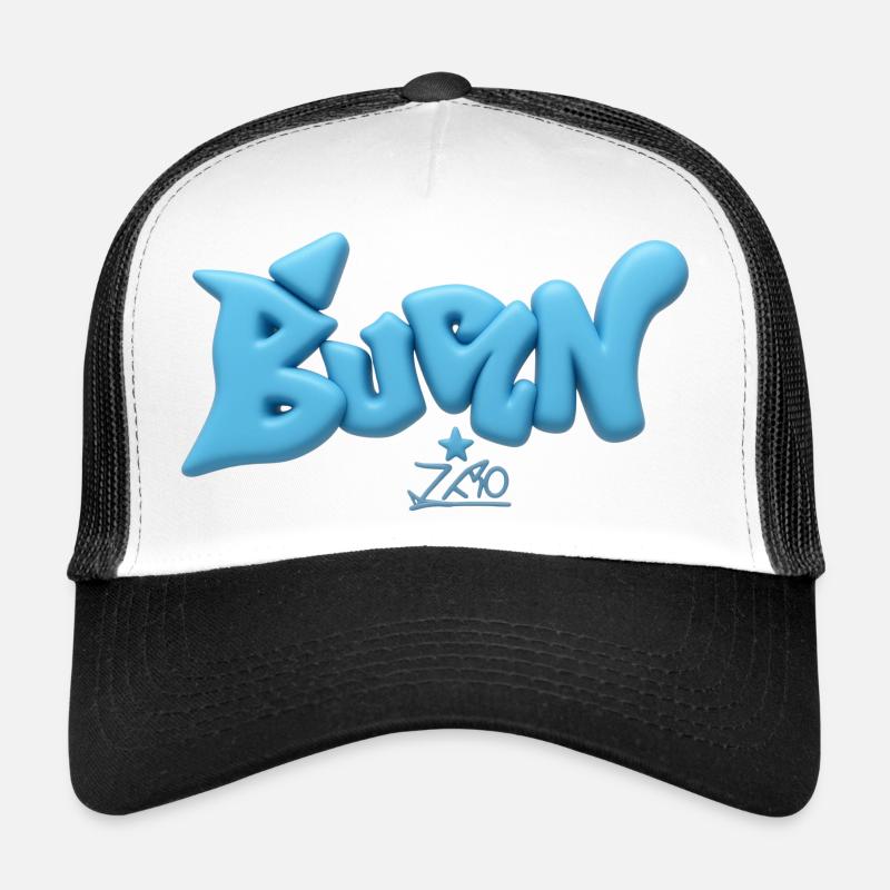 Bunz Z10 3D Font - Trucker Cap - white/black