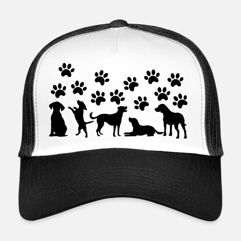 Black Dogs Squad – Minimal Aesthetic - Trucker Cap - white/black