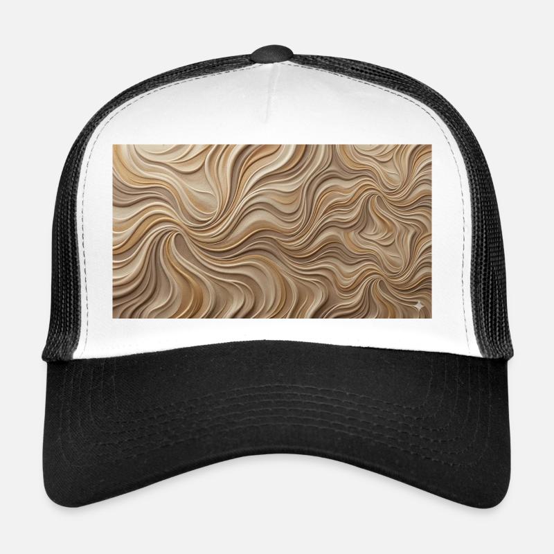 Paysage de sable ondulé du désert Casquette trucker 