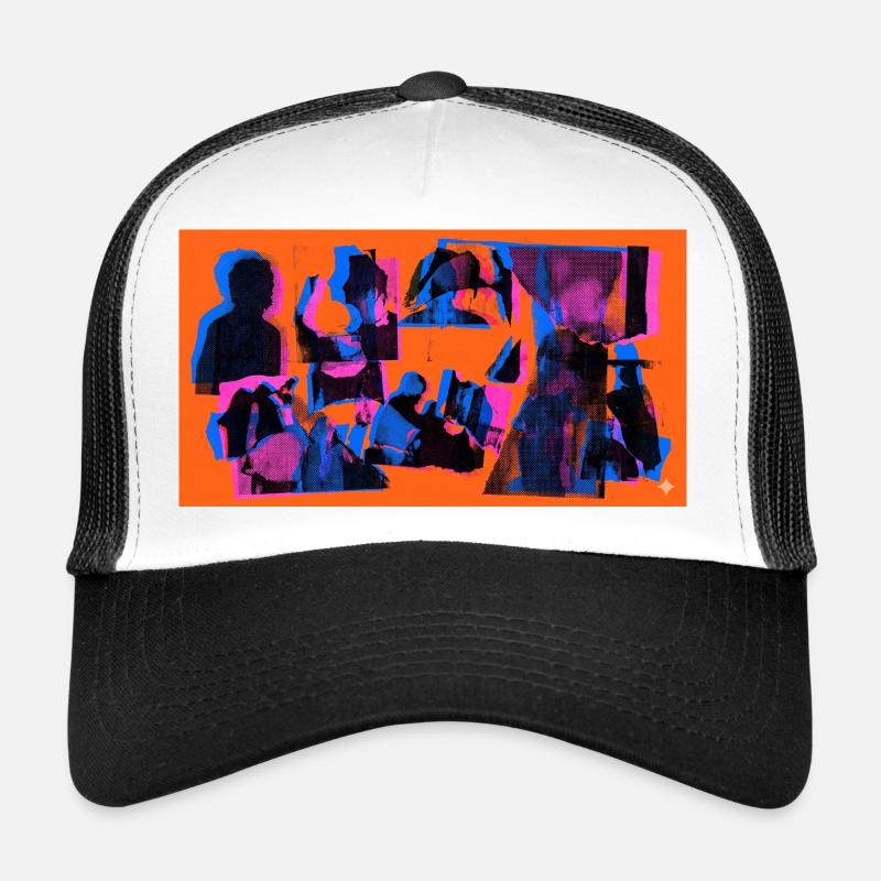Collage Pop Silhouetten Trucker Cap