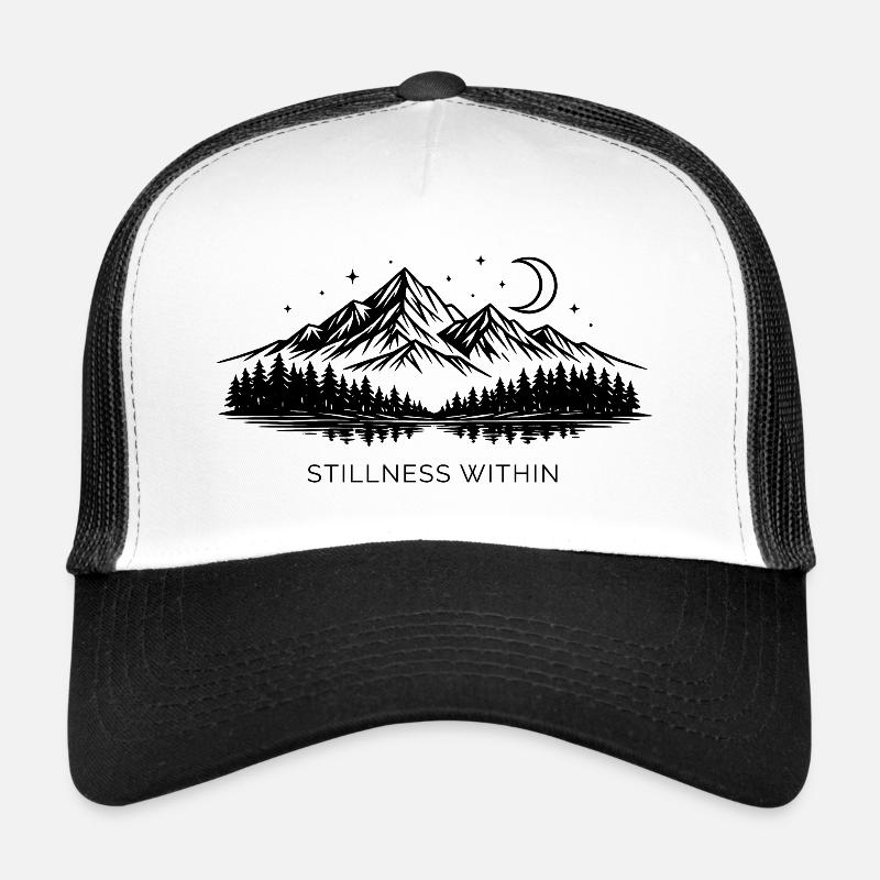 Mountains at night Trucker Cap