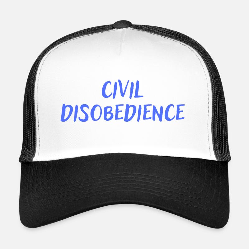 Civil disobedience - Trucker Cap - white/black