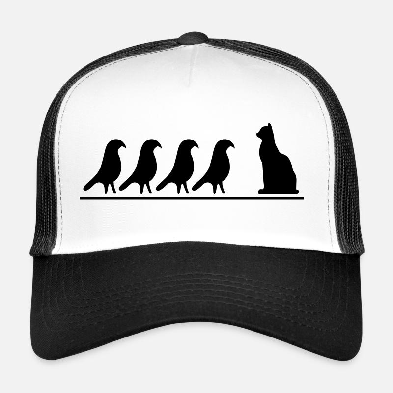 Hyroglyphes égyptiens du désert « Oiseaux et chats » Casquette trucker 