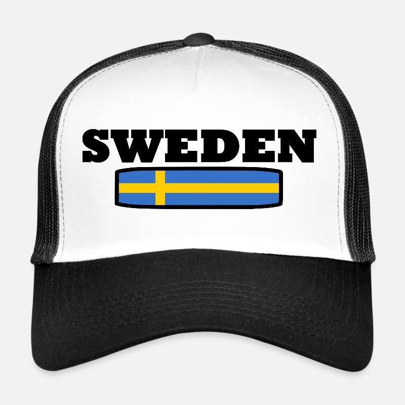 SCHWEDEN - Trucker Cap - Weiß/Schwarz