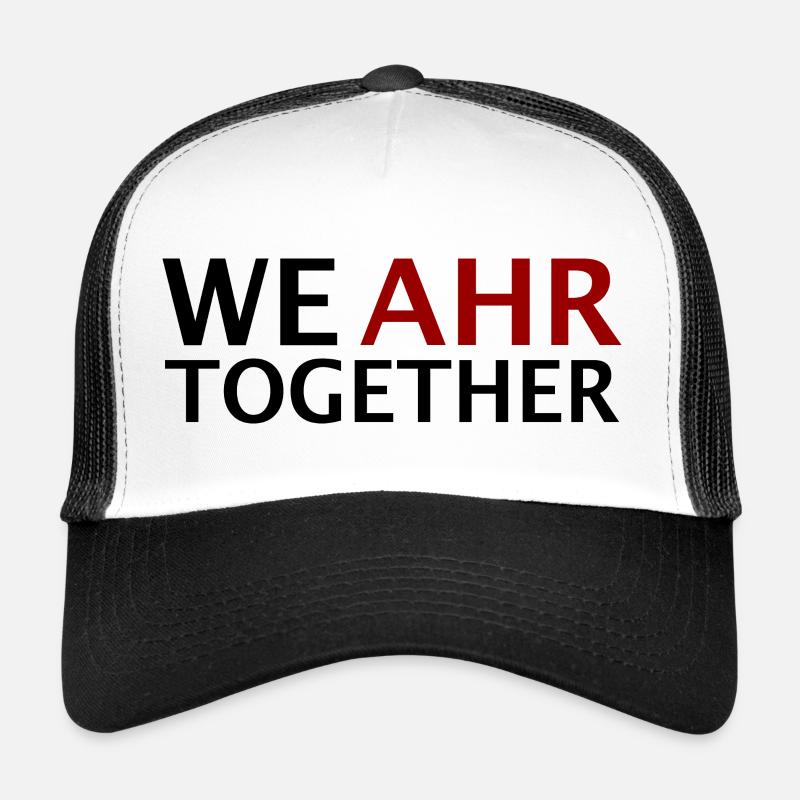 We AHR together | Ahrtal Hochwasser SolidAHRität - Trucker Cap - Weiß/Schwarz