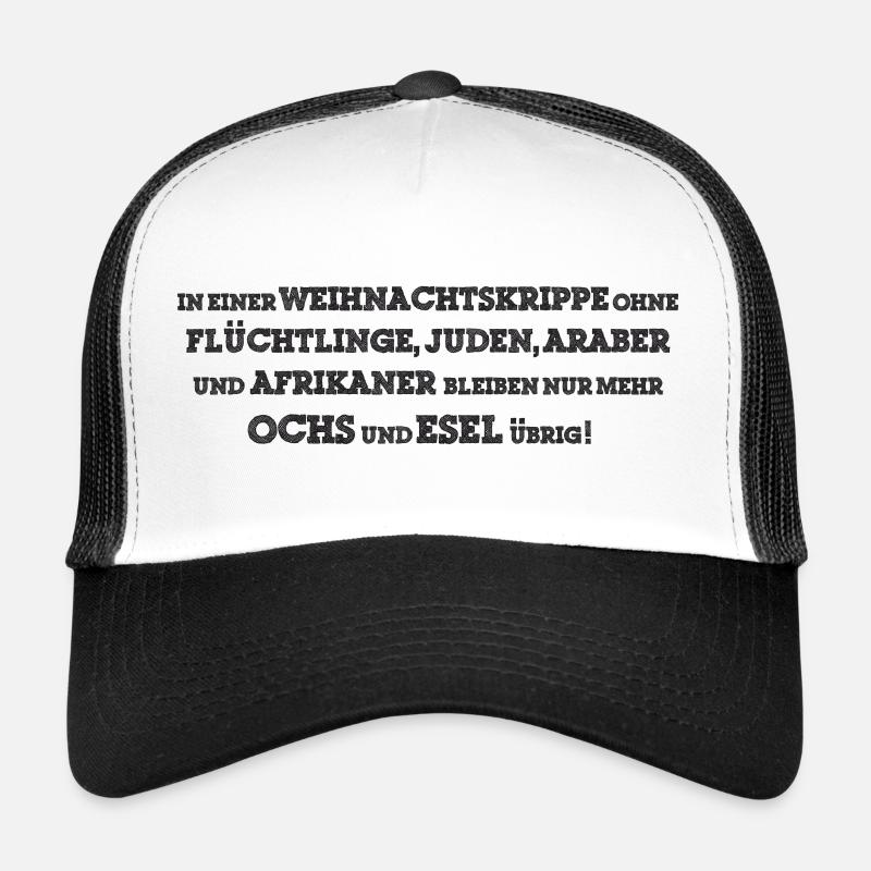 Lustiger Weihnachtskrippe Antifa Humor Spruch Trucker Cap