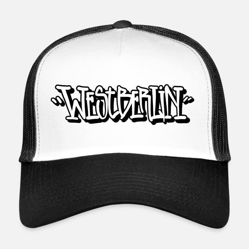 Westberlin Tag - Trucker Cap - Weiß/Schwarz