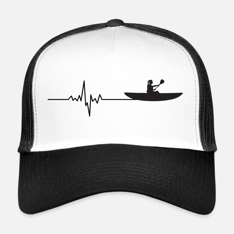 Heartbeat Rower – Conception de bateau à rames ECG Casquette trucker 