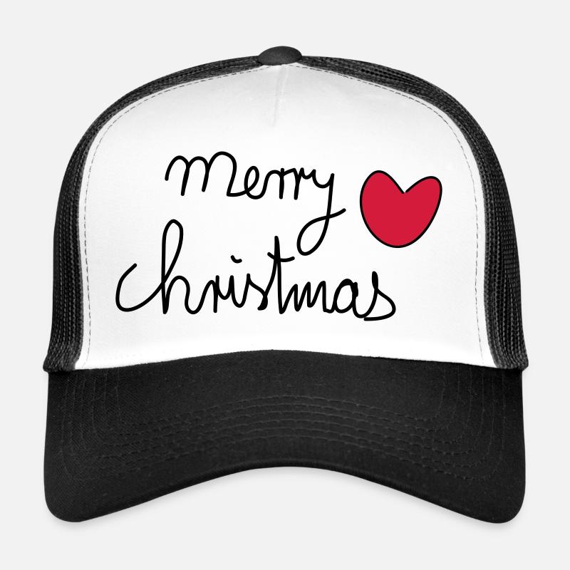 Merry Christmas - Trucker Cap - Weiß/Schwarz