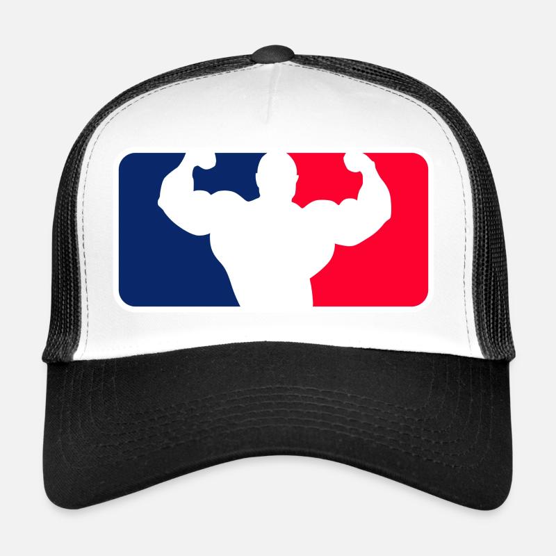 Bodybuilding League - Trucker Cap - Weiß/Schwarz