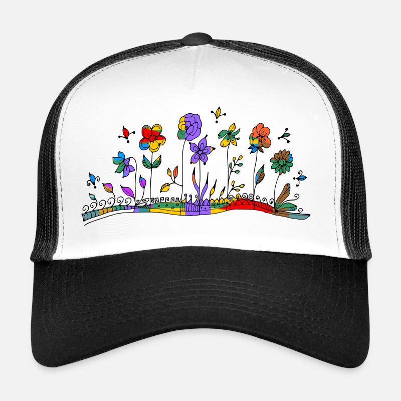 fleurs Casquette trucker 