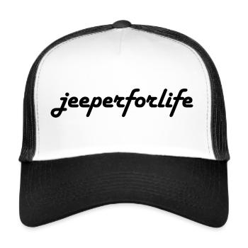 Jeeperforlife - Trucker Cap - Weiß/Schwarz - Vorne